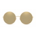 Dolce & Gabbana - Gold Plated Round Sunglasses - Gold Plated - Dolce & Gabbana Eyewear