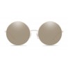 Dolce & Gabbana - Gold Plated Round Sunglasses - Silver Plated - Dolce & Gabbana Eyewear
