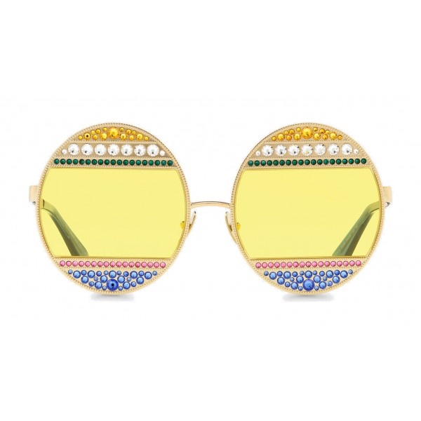 Dolce \u0026 Gabbana - Oval Metal Sunglasses 