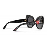 Dolce & Gabbana - Butterfly Sunglasses in Acetate Print Graffiti - Dolce & Gabbana Eyewear