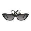 Dolce & Gabbana - Occhiale da Sole Cat-Eye Impreziosito da Cristalli - Dolce & Gabbana Eyewear