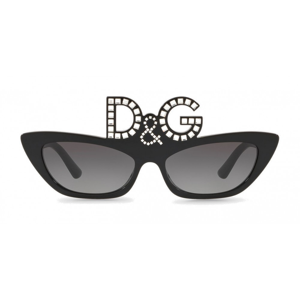 Dolce & Gabbana - Sunglasses Oval Cat-Eye Embellished with Crystals - Dolce  & Gabbana Eyewear - Avvenice