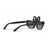 Dolce & Gabbana - Sunglasses Oval Cat-Eye Embellished with Crystals - Dolce & Gabbana Eyewear