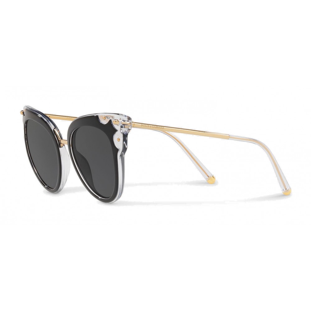 Dolce & Gabbana Eyewear Dolce Embellished Crystal Pilot Sunglasses