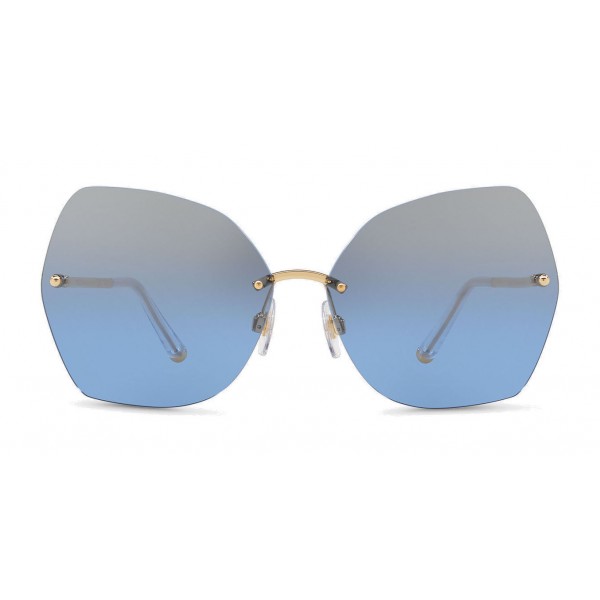 Dolce & Gabbana - Butterfly Sunglasses with Metallic Details - Brilliant Gold - Dolce & Gabbana Eyewear