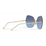 Dolce & Gabbana - Butterfly Sunglasses with Metallic Details - Brilliant Gold - Dolce & Gabbana Eyewear