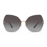 Dolce & Gabbana - Butterfly Sunglasses with Metallic Details - Brilliant Rose Gold - Dolce & Gabbana Eyewear