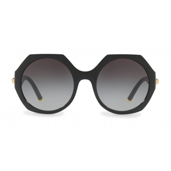 Dolce & Gabbana - Sunglasses in Nylon Fiber with Metal Plaque - Black - Dolce & Gabbana Eyewear