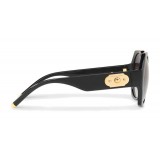 Dolce & Gabbana - Occhiale da Sole in Fibra di Nylon con Plaque in Metallo - Nero - Dolce & Gabbana Eyewear