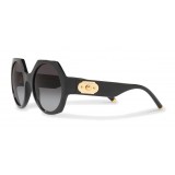 Dolce & Gabbana - Occhiale da Sole in Fibra di Nylon con Plaque in Metallo - Nero - Dolce & Gabbana Eyewear