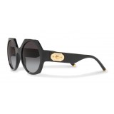 Dolce & Gabbana - Sunglasses in Nylon Fiber with Metal Plaque - Black - Dolce & Gabbana Eyewear