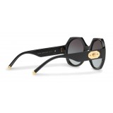 Dolce & Gabbana - Sunglasses in Nylon Fiber with Metal Plaque - Black - Dolce & Gabbana Eyewear