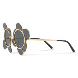 Dolce & Gabbana - Occhiale da Sole in Metallo Ispirazione Fiore - Oro - Dolce & Gabbana Eyewear