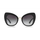 Dolce & Gabbana - Butterfly Sunglasses in Acetate - Black - Dolce & Gabbana Eyewear