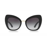 Dolce & Gabbana - Occhiale da Sole Butterfly in Acetato - Nero - Dolce & Gabbana Eyewear