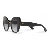 Dolce & Gabbana - Butterfly Sunglasses in Acetate - Black - Dolce & Gabbana Eyewear