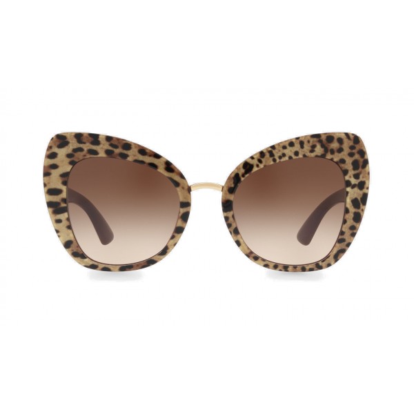 Dolce & Gabbana - Butterfly Sunglasses in Acetate - Leo Stamp - Dolce & Gabbana Eyewear