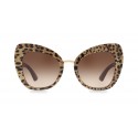 Dolce & Gabbana - Occhiale da Sole Butterfly in Acetato - Stampa Leo - Dolce & Gabbana Eyewear