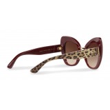 Dolce & Gabbana - Occhiale da Sole Butterfly in Acetato - Stampa Leo - Dolce & Gabbana Eyewear