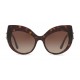 Dolce & Gabbana - Occhiale da Sole Cat-Eye in Acetato con Logo DG - Havana - Dolce & Gabbana Eyewear