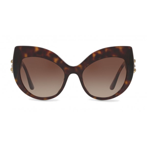 Dolce & Gabbana - Cat-Eye Sunglasses in Acetate with DG Logo - Havana ...