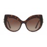 Dolce & Gabbana - Cat-Eye Sunglasses in Acetate with DG Logo - Havana - Dolce & Gabbana Eyewear