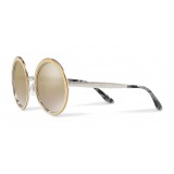 Dolce & Gabbana - Copper Silver Round Sunglasses - Polished Silver - Dolce & Gabbana Eyewear