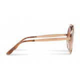 Dolce & Gabbana - Copper Silver Round Sunglasses - Polished Rose Gold - Dolce & Gabbana Eyewear