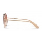 Dolce & Gabbana - Occhiali da Sole Vintage in Metallo - Oro Rosa - Dolce & Gabbana Eyewear