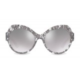 Dolce & Gabbana - Occhiale da Sole Butterfly in Acetato - Pizzo Canna di Fucile - Dolce & Gabbana Eyewear