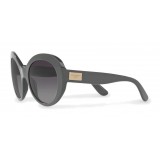 Dolce & Gabbana - Round Sunglasses in Acetate - Gray - Dolce & Gabbana Eyewear