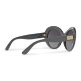 Dolce & Gabbana - Round Sunglasses in Acetate - Gray - Dolce & Gabbana Eyewear