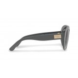 Dolce & Gabbana - Round Sunglasses in Acetate - Gray - Dolce & Gabbana Eyewear