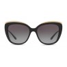 Dolce & Gabbana - Sunglasses Cat-Eye with Gros Grain Decoration - Black and Gold - Dolce & Gabbana Eyewear