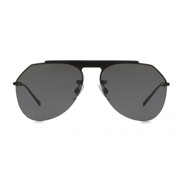 Dolce & Gabbana - Pilot Sunglasses in Metal - Black Matt - Dolce & Gabbana Eyewear