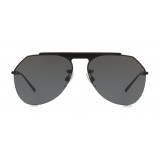 Dolce & Gabbana - Pilot Sunglasses in Metal - Black Matt - Dolce & Gabbana Eyewear