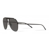 Dolce & Gabbana - Pilot Sunglasses in Metal - Black Matt - Dolce & Gabbana Eyewear