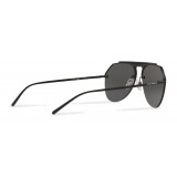 Dolce & Gabbana - Pilot Sunglasses in Metal - Black Matt - Dolce & Gabbana Eyewear