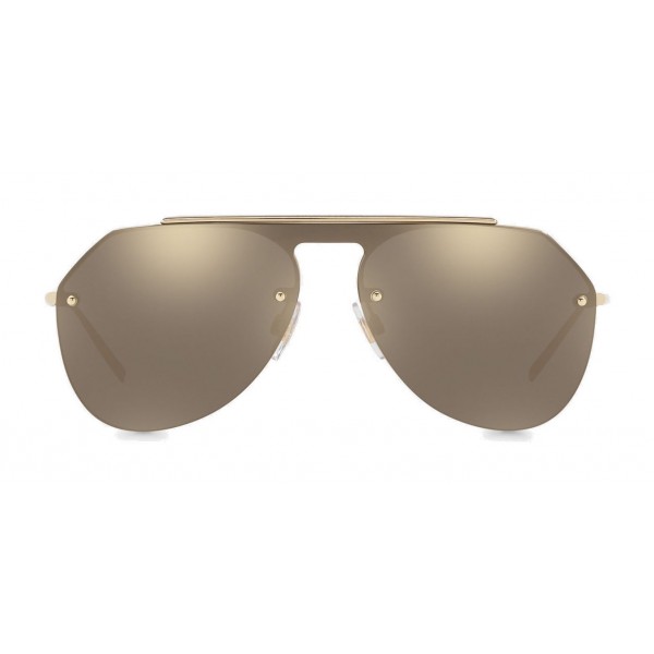 Dolce & Gabbana - Occhiale da Sole Pilot in Metallo - Oro Lucido - Dolce & Gabbana Eyewear