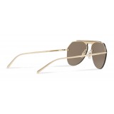 Dolce & Gabbana - Pilot Sunglasses in Metal - Shiny Gold - Dolce & Gabbana Eyewear