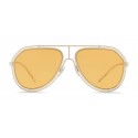 Dolce & Gabbana - Pilot Sunglasses with Metallic Profile - Light Shiny Gold - Dolce & Gabbana Eyewear