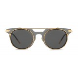 Dolce & Gabbana - Panthos Sunglasses with Metal Structure - Black and Shiny Gold - Dolce & Gabbana Eyewear