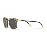 Dolce & Gabbana - Occhiale da Sole Panthos con Struttura in Metallo - Nero e Oro Lucido - Dolce & Gabbana Eyewear