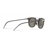 Dolce & Gabbana - Panthos Sunglasses with Metal Structure - Mirror Gray - Dolce & Gabbana Eyewear