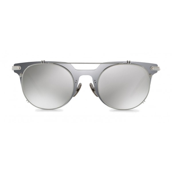 Dolce & Gabbana - Panthos Sunglasses with Metal Structure - Mirror Gray - Dolce & Gabbana Eyewear
