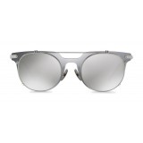 Dolce & Gabbana - Occhiale da Sole Panthos con Struttura in Metallo - Grigio Specchiato - Dolce & Gabbana Eyewear