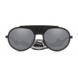 Dolce & Gabbana - Occhiale da Sole in Metallo con Banda in Tessuto - Nero - Dolce & Gabbana Eyewear