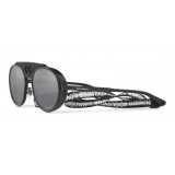 Dolce & Gabbana - Occhiale da Sole in Metallo con Banda in Tessuto - Nero - Dolce & Gabbana Eyewear