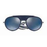 Dolce & Gabbana - Occhiale da Sole in Metallo con Banda in Tessuto - Blu - Dolce & Gabbana Eyewear