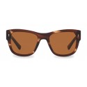 Dolce & Gabbana - Occhiale da Sole Squadrato in Acetato - Marrone Rigato - Dolce & Gabbana Eyewear